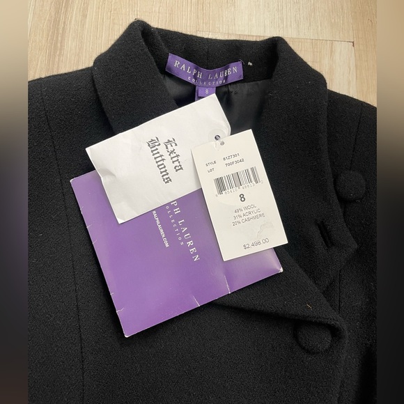 NEW RALPH LAUREN PURPLE COLLECTION CASHMERE WOOL BLEND JACKET 8 - Picture 2 of 6